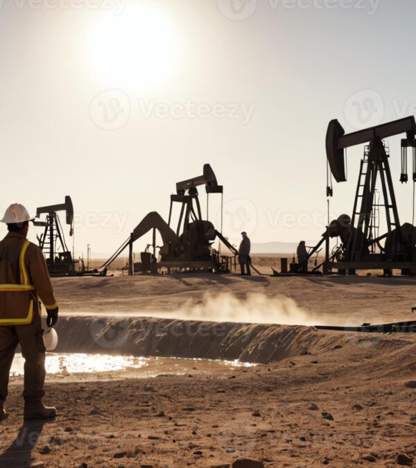 46253529-petrole-pompes-dans-le-desert-petrole-et-agricole-des-produits-industrie-photo