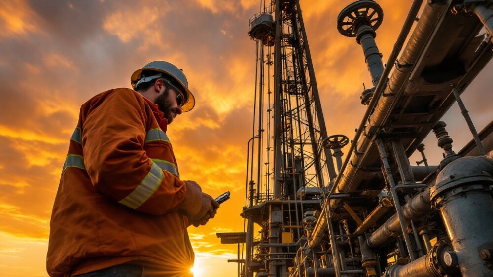 StockCake-Industrial Sunset Inspection_1753191175 StockCake-Industrial Sunset Inspection_1753191175